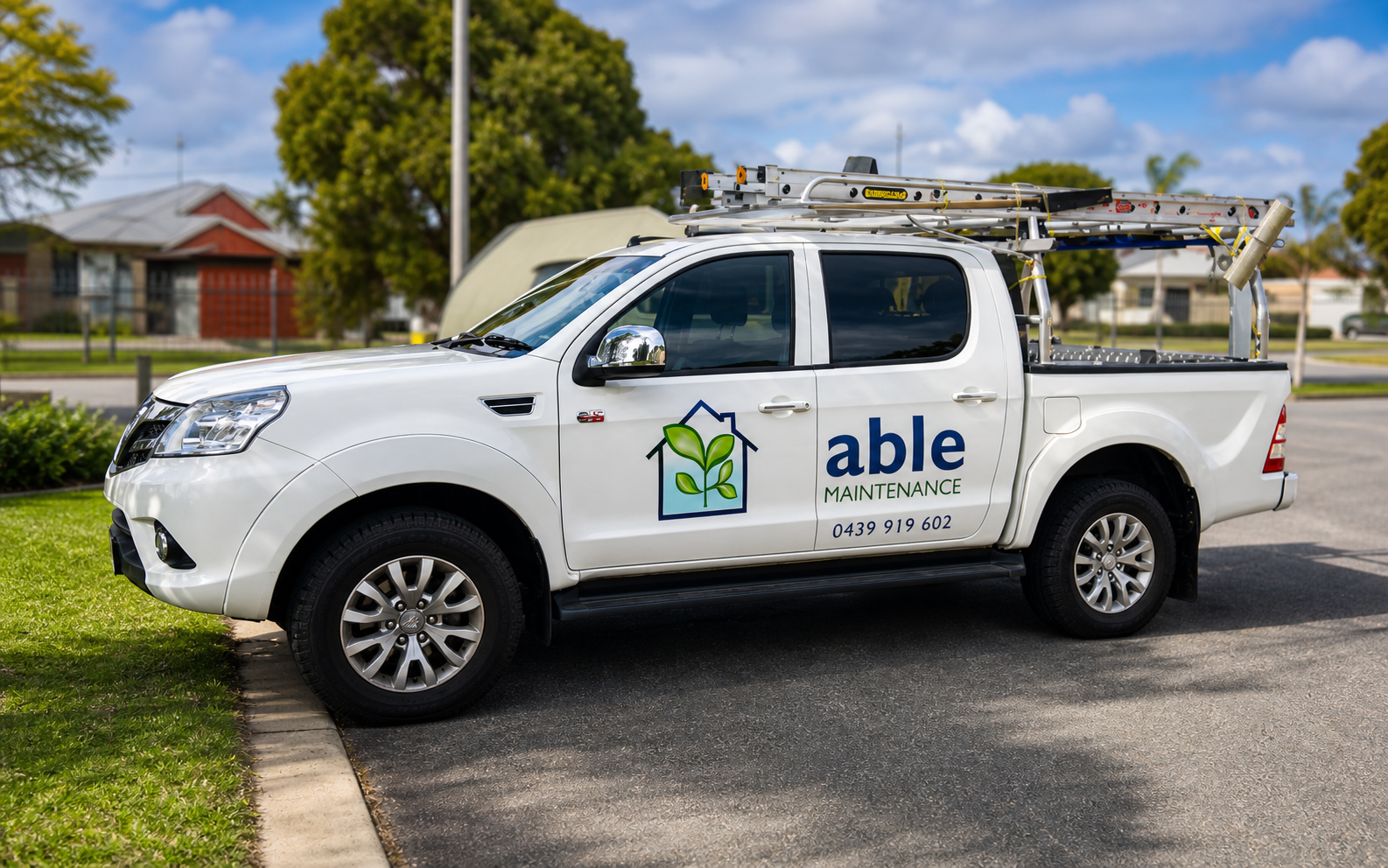 Able Maintenance branded work ute